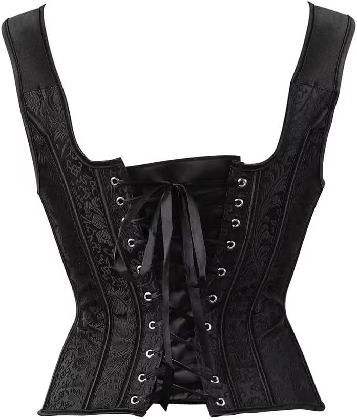 Korsett Sexy Kleider Rock Damen Dress Korsagenkleid Corsage Vollbrust Bustier Strapshalter Reissvers