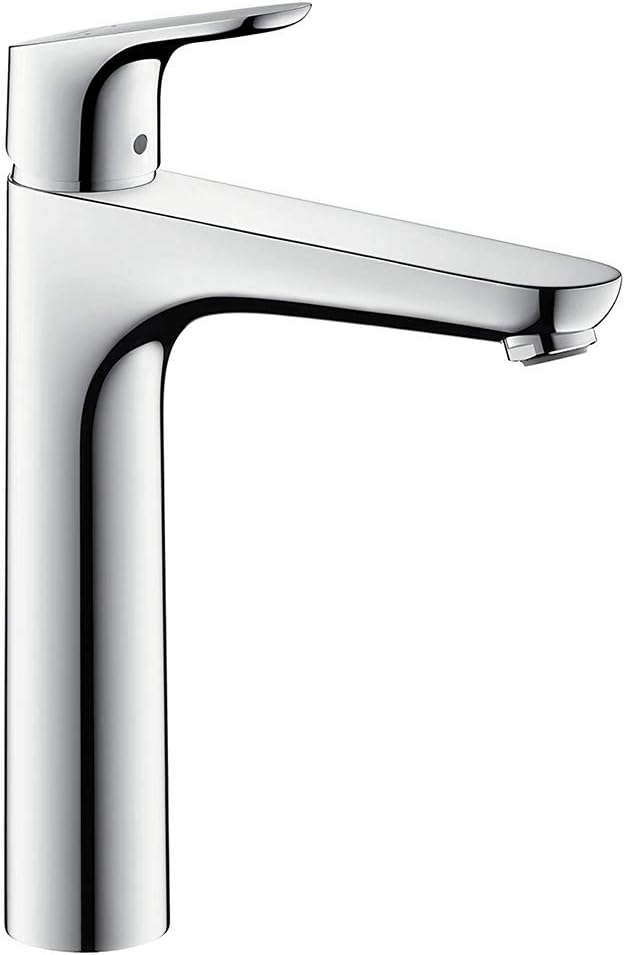 hansgrohe Wasserhahn Focus (Armatur mit Auslaufhöhe 190mm und Zugstangen-Ablaufgarnitur) Chrom