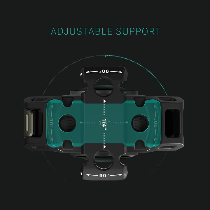 Tilta Voller Kamerakäfig kompatibel mit Insta360 X3 mit drehbarer Unterstützung, Kaltschuh-Empfänger