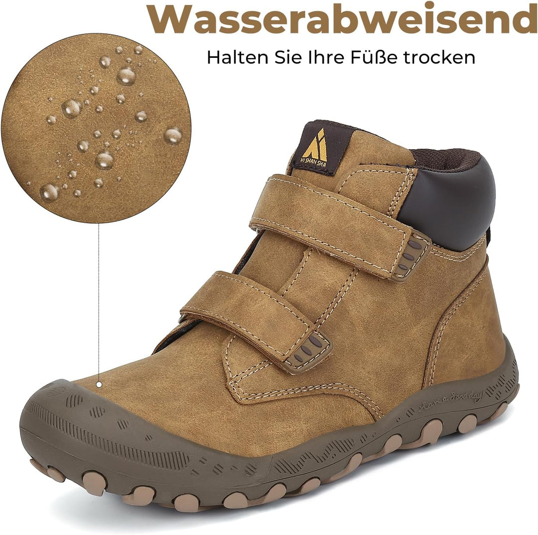Mishansha Kinder Wanderschuhe Trekking Wanderstiefel Outdoor Trekkingschuhe 31 EU Braun, 31 EU Braun