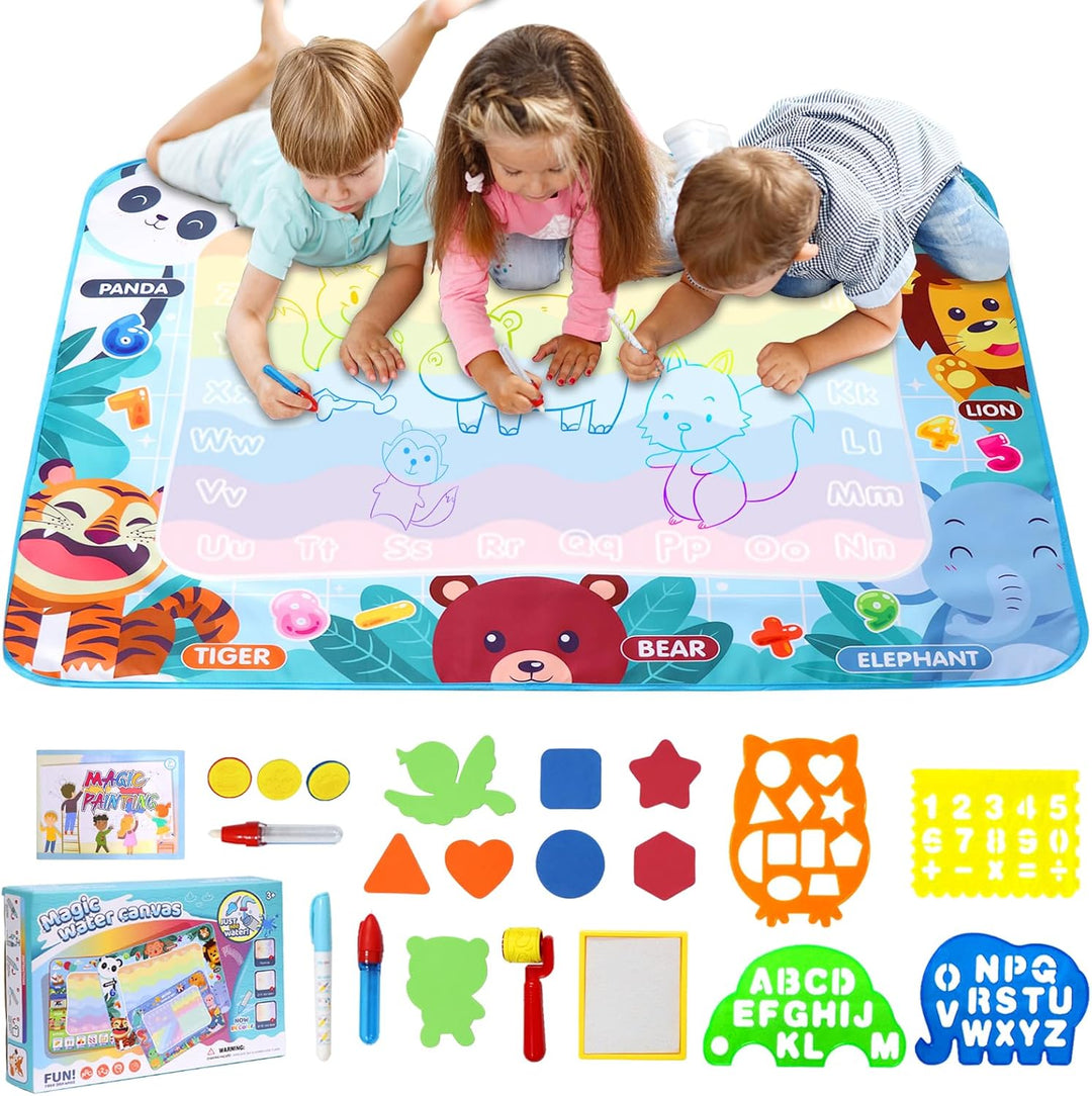 LEcylankEr Wasser Doodle Matte 120x90cm, Gross Aqua Doodle Wassermalmatte XXL, Magic Doodle Malmatte