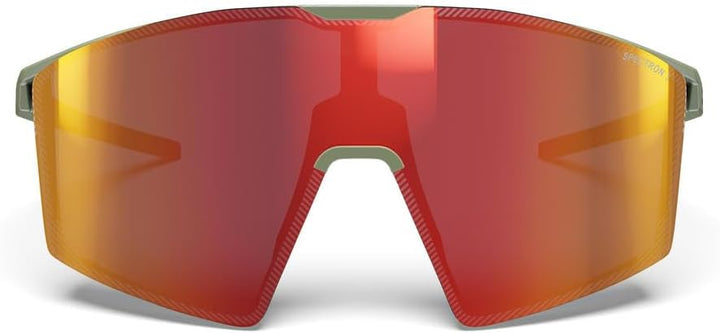 Julbo Damen und Herren EDGE Sonnenbrille Laufen, Radfahren Einheitsgrösse Matt Armee / Schwarz, Einh
