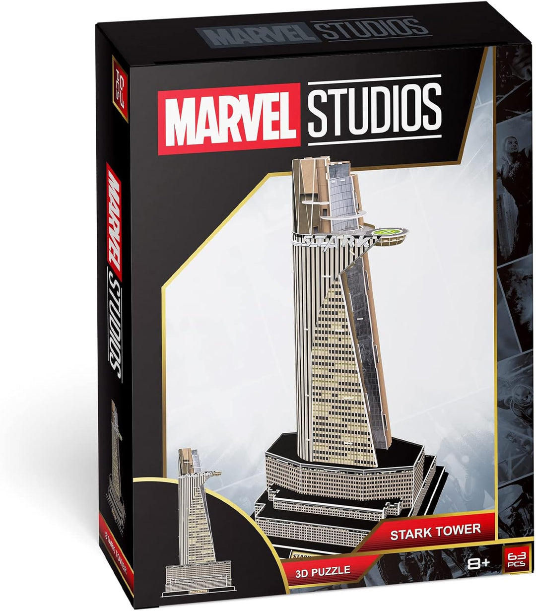 University Games 5056015085520 Marvel Studios: Stark Tower 3D-Puzzle