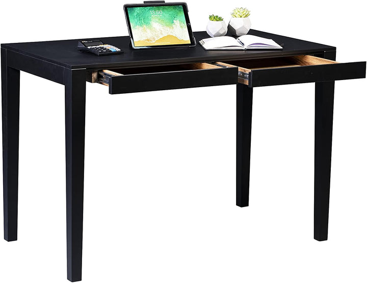M2 Kollektion Gunar Schreibtisch, Holzwerkstoff, schwarz, B/H/T = 110x75x60cm, Gunar