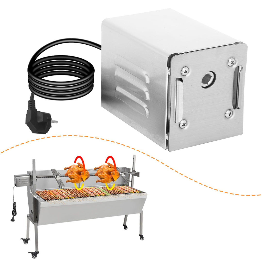 YJINGRUI Grillmotor für grillspiess 230V,Grillspiess Motor,Drehspiess Motor für Spanferke,Huhn,Edels
