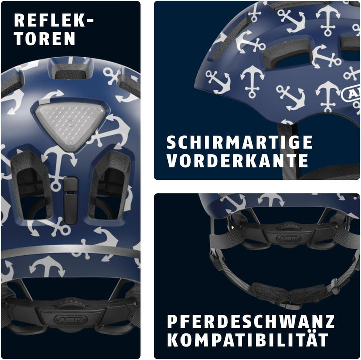 ABUS Fahrradhelm Youn-I 2.0 - mit Licht für Kinder, Jugendliche und junge Erwachsene - für Mädels un