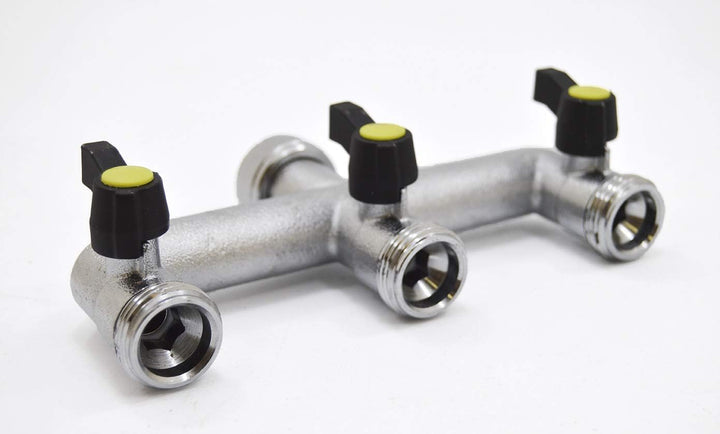 S & M 550256 Triple 3 Wege-Ventil 3/10,2 cm X 3/10,2 cm