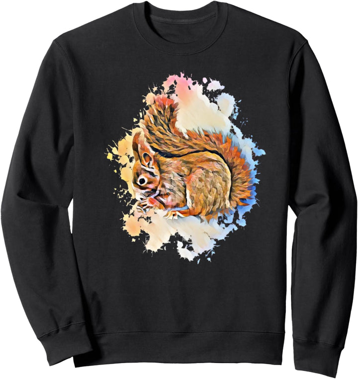 Eichhörnchen Motiv Streifenhörnchen Sweatshirt