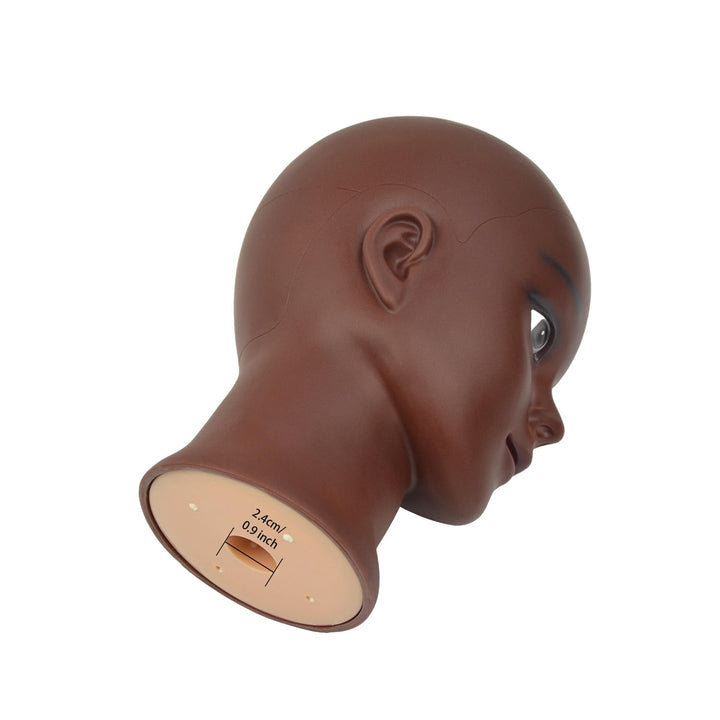 YTBYT Glatze Mannequin Kopf Perücke Making Kopf Professionelle Kosmetologie Puppe Kopf für Perücke M