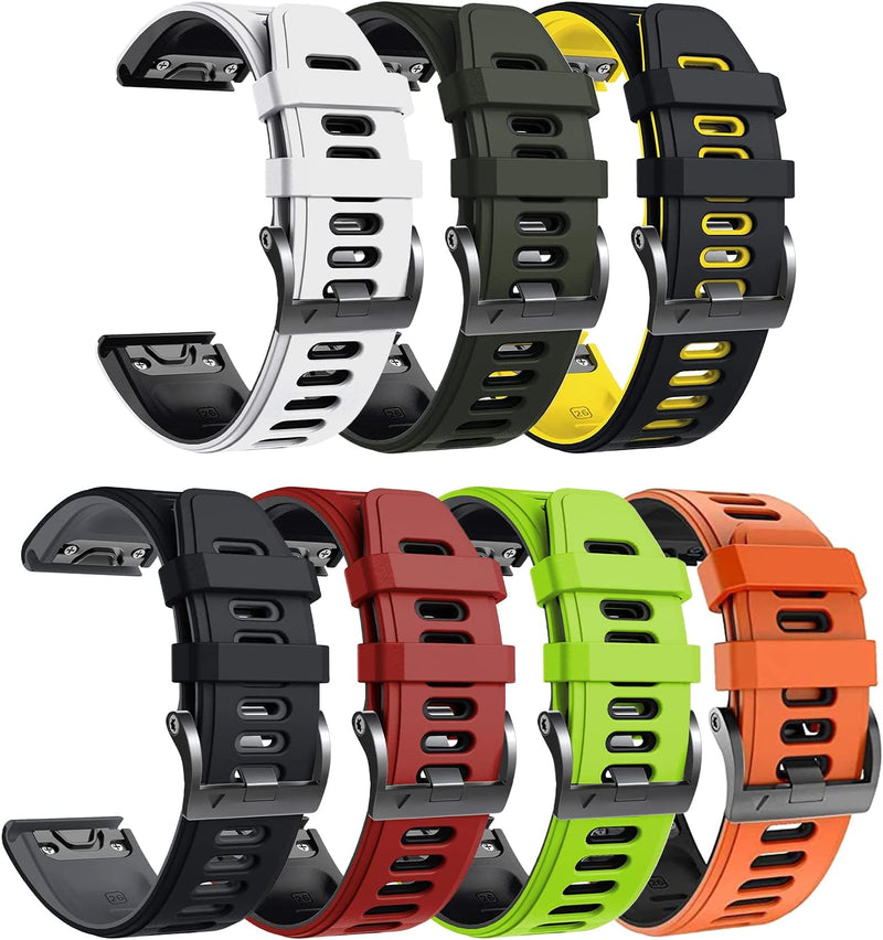 NotoCity Armband für Garmin Fenix 6x/6x Pro/5x/5x Plus/7x/7x Pro, Quickfit 26mm Uhrenarmband für Gar