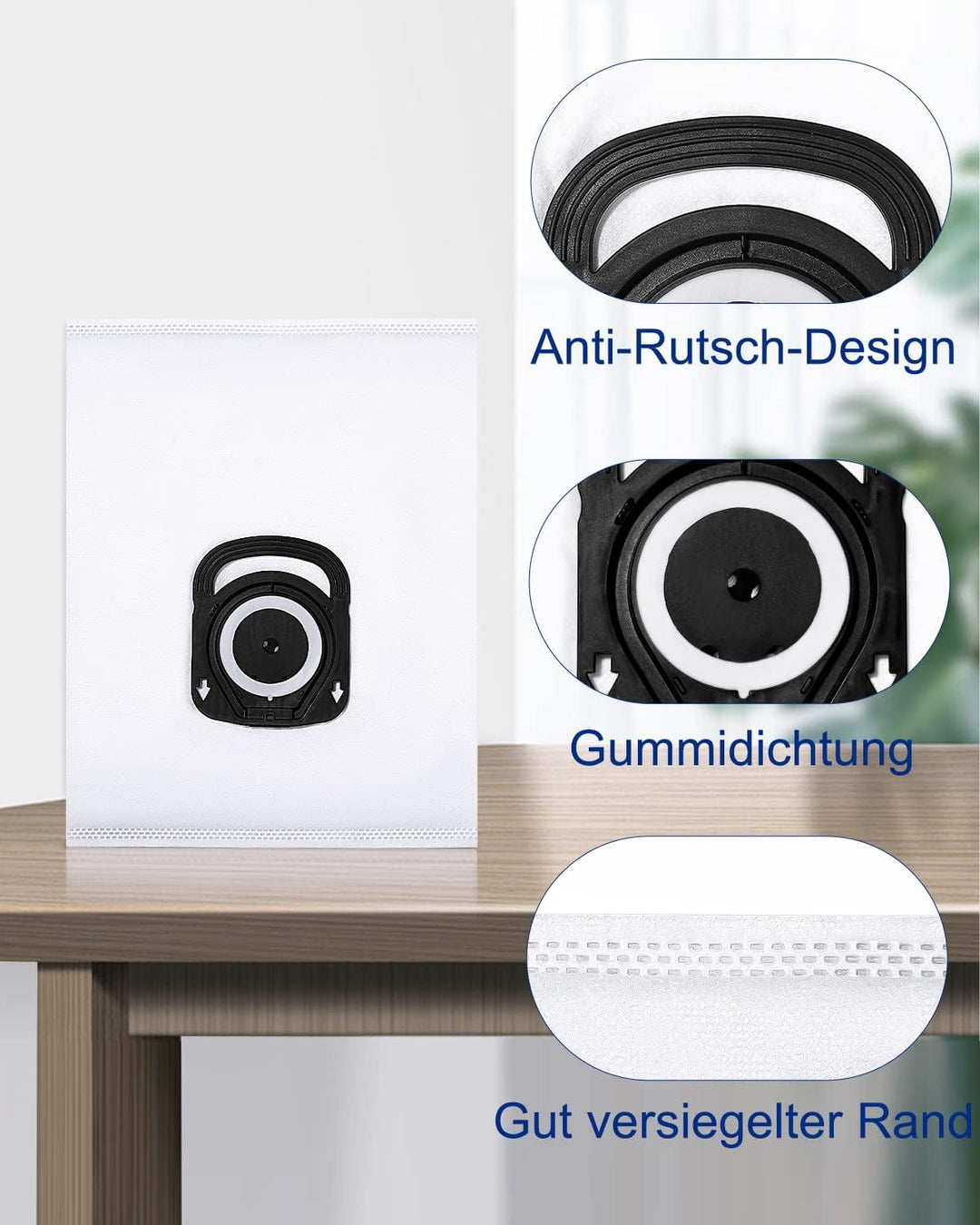 16 Stück Staubsaugerbeutel für Rowenta Hygiene+ ZR200720/ ZR200520, Staubbeutel passend für Compact