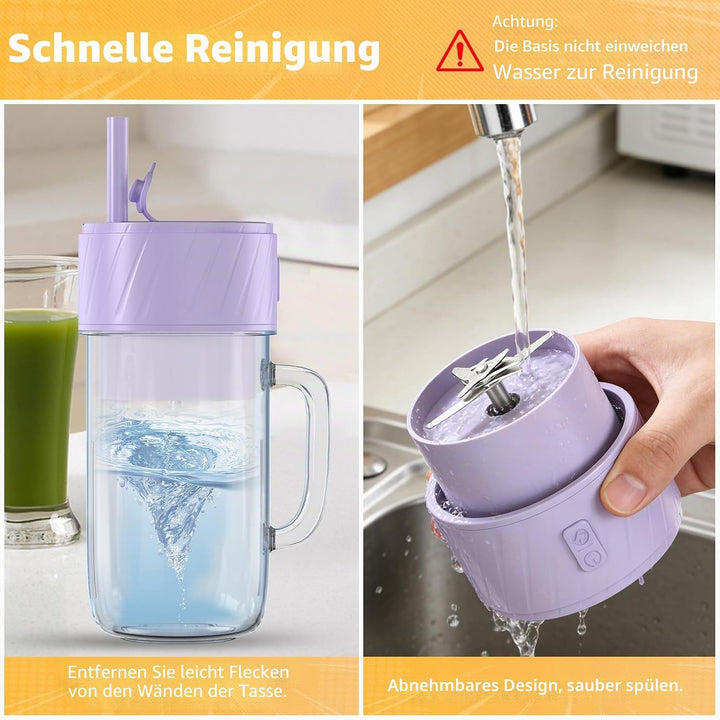 Mixer Smoothie Maker, Smoothie Mixer Klein, Mini Tragbarer Blender, Tragbarer Mixers USB, Smoothie-M