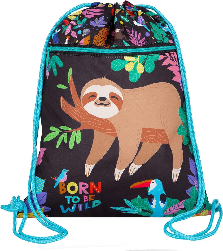 Goldkids Schulranzen Born to be wild Schulranzen-Set Kinderrucksack, Federmappe, Schuhbeutel, Trinkf