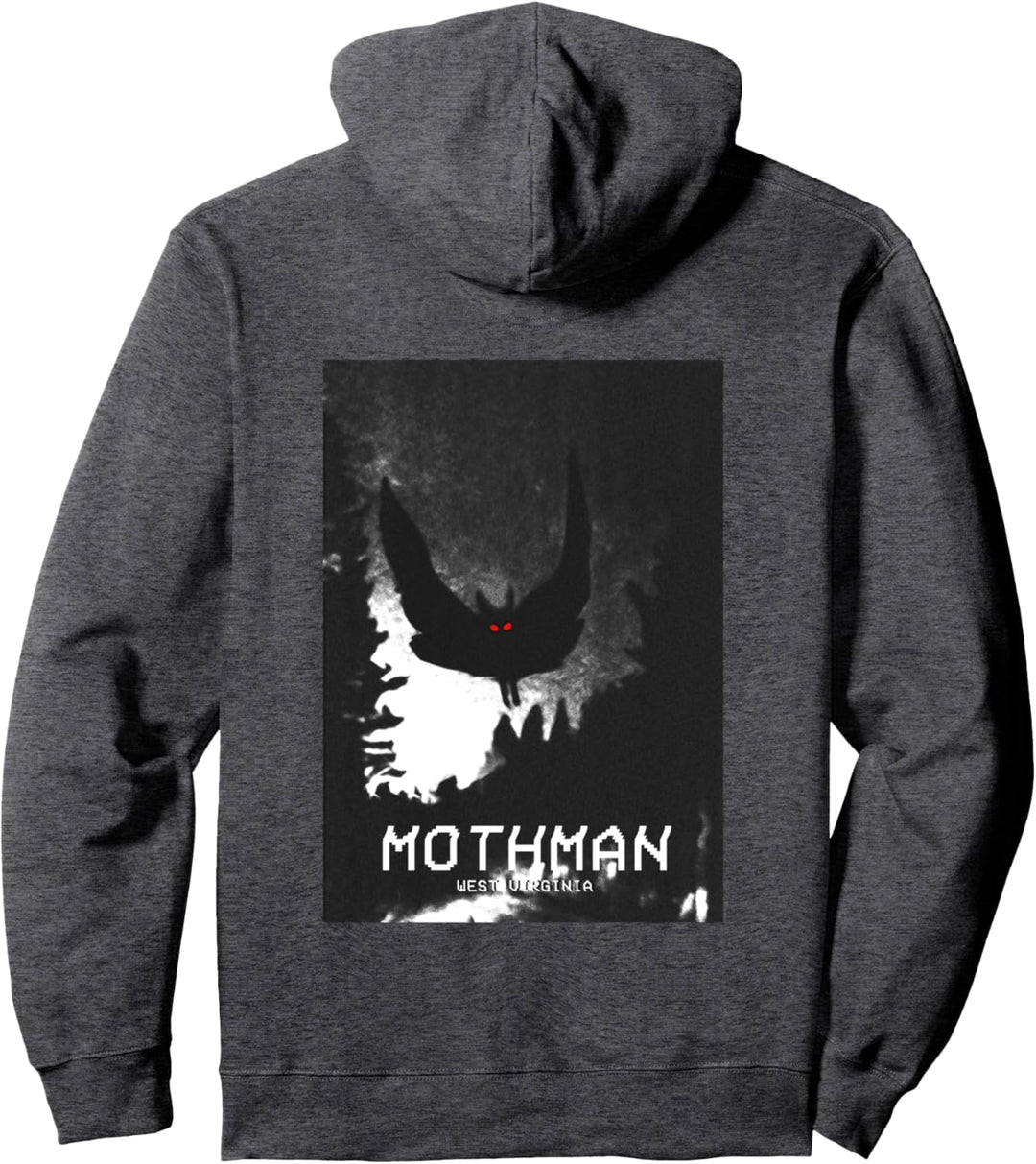 Cryptid Mothman West Virginia Cryptozoology Pullover Hoodie