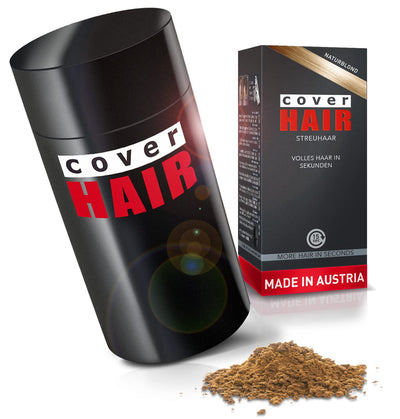 Cover HAIR Haarverdichtung mit Schütthaar 30 Gramm (Naturblond), Naturblond