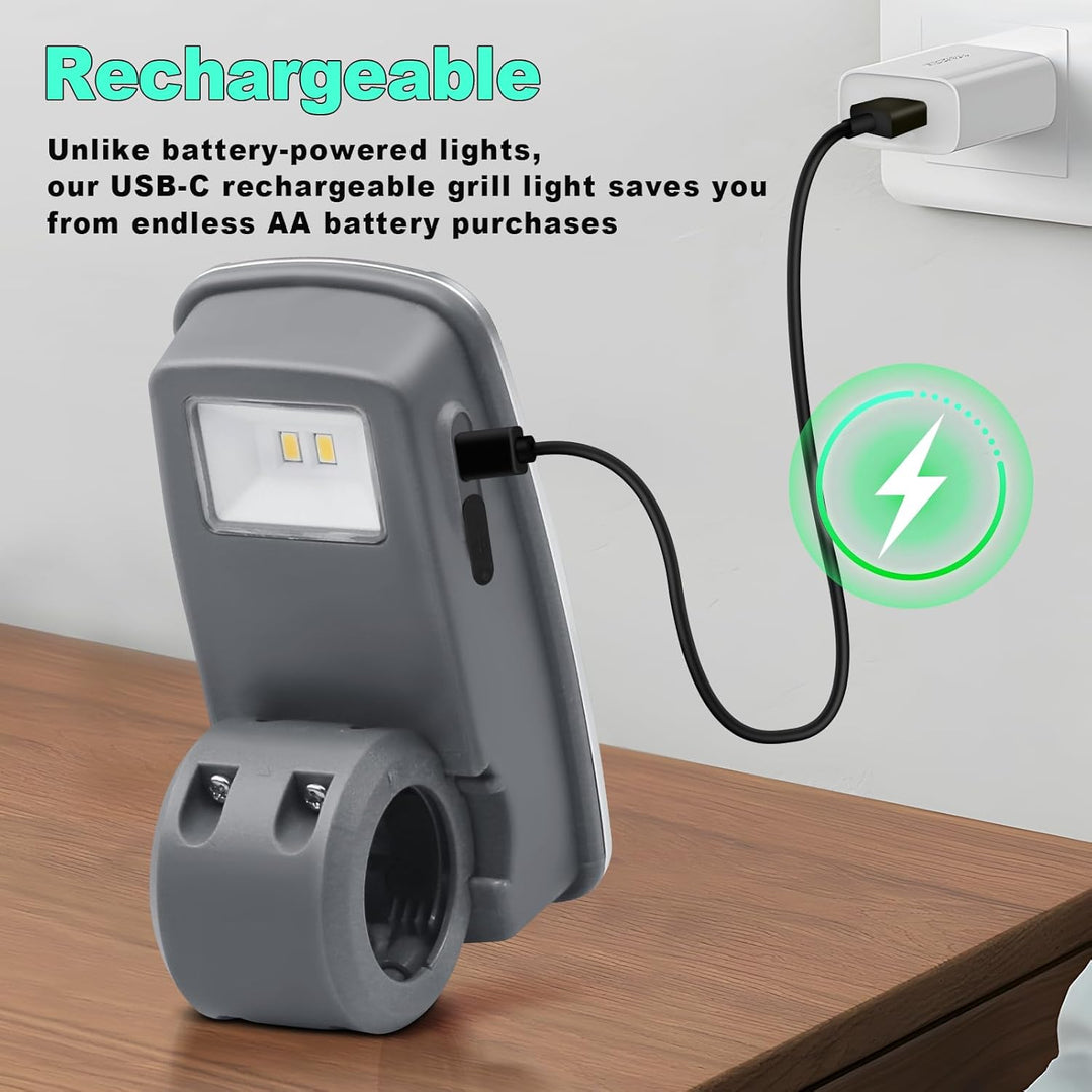 BBQ Grill Light Outdoor,Grill Zubehör für Outdoor Grill für Weber Grill Zubehör - Grau