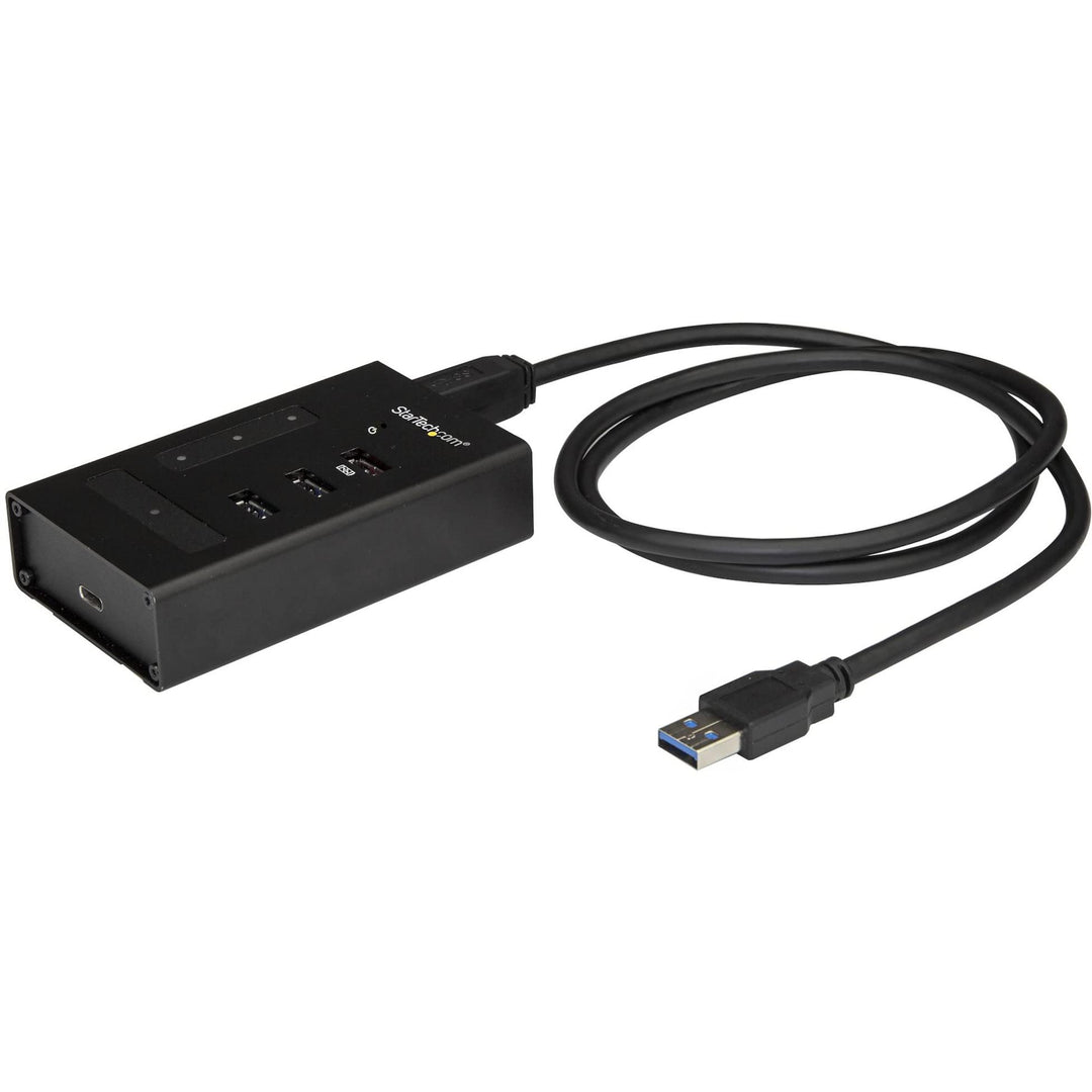 StarTech.com 4 Port USB Hub - Metall - USB-A zu 3x USB-A und 1x USB-C - USB 3.0 - 5GBit/s - Industri
