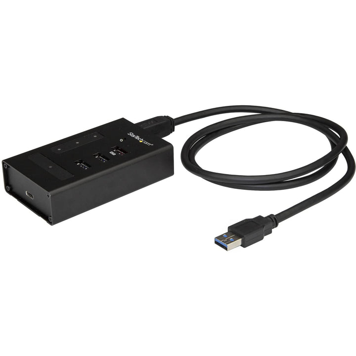 StarTech.com 4 Port USB Hub - Metall - USB-A zu 3x USB-A und 1x USB-C - USB 3.0 - 5GBit/s - Industri
