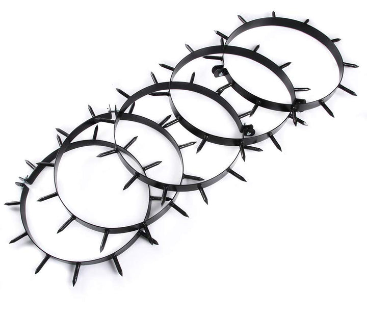 rg-vertrieb Rasen - Aerator Set für Walze Rasenlüfter Gartenwalze Arefizierer 5-teilig schwarz 12 Do