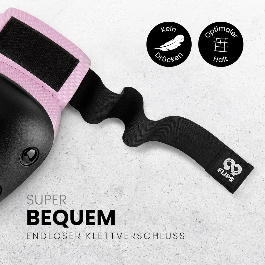 99FLIPS Inliner Schoner Erwachsene und Jugendliche [6er] Schoner Inliner Damen Herren mit Knieschone