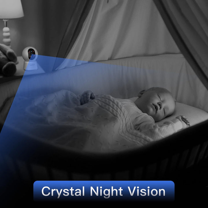 LAXIHUB 5MP Hundekamera mit App Überwachungskamera Innen Baby, 2.4G/5GHz Dual-Band WLAN Haustier Kam