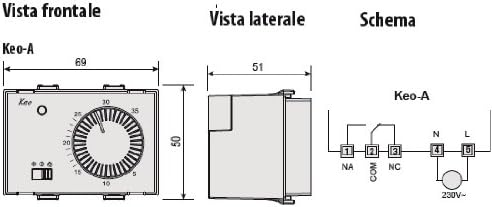 Vemer vn171500 Thermostat 230 V, 230 V