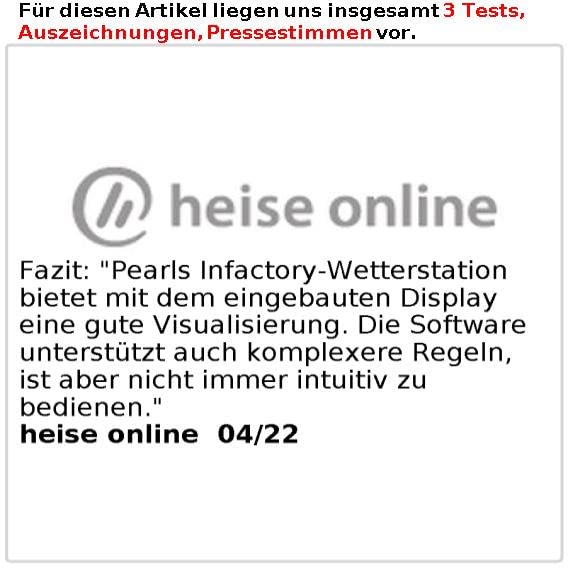 infactory Smart Life Wetterstation: WLAN-Funk-Wetterstation mit Aussensensor, XL-Farbdisplay und App