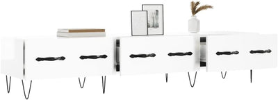 Tidyard TV-Schrank TV-Ständer TV-Möbel Mit 3 Schubladen Medienschrank 150 x 36 x 30 cm (B x T x H) F