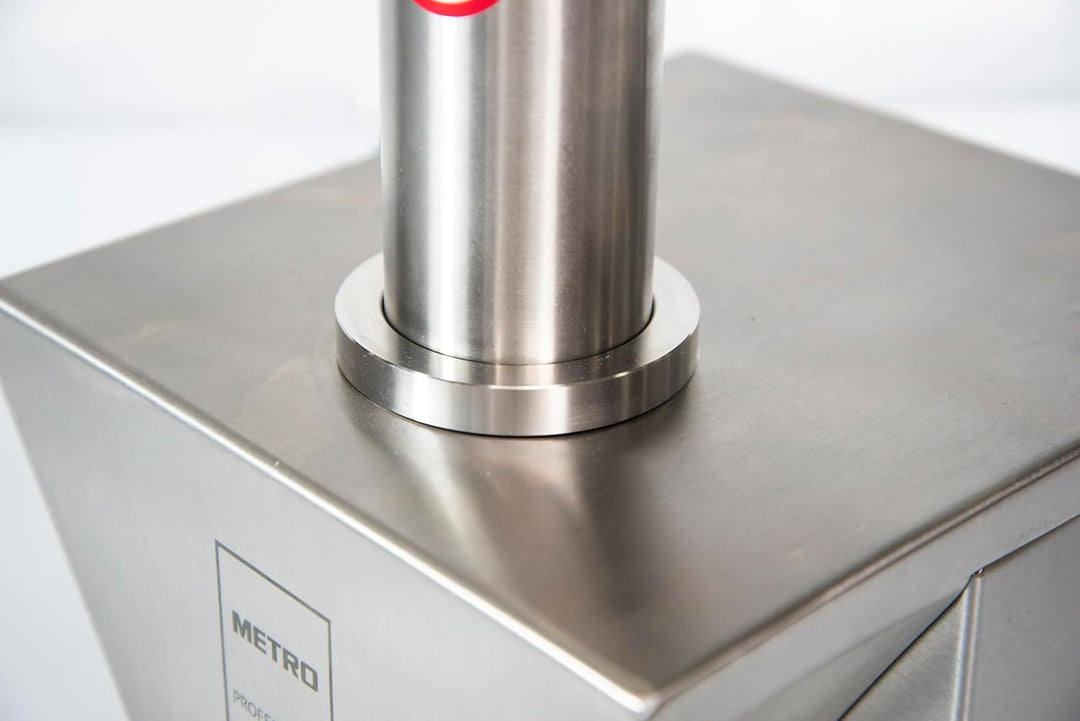 METRO Professional elektr. Currywurstschneider GWS1000, 135 W, Edelstahl, 33 x 19 x 24 cm, silber