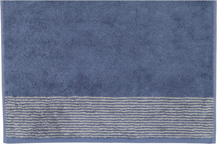 CAWÖ Home Handtücher Luxury Home Two-Tone 590 Nachtblau - 10 Duschtuch 80x150 cm, Duschtuch 80x150 c