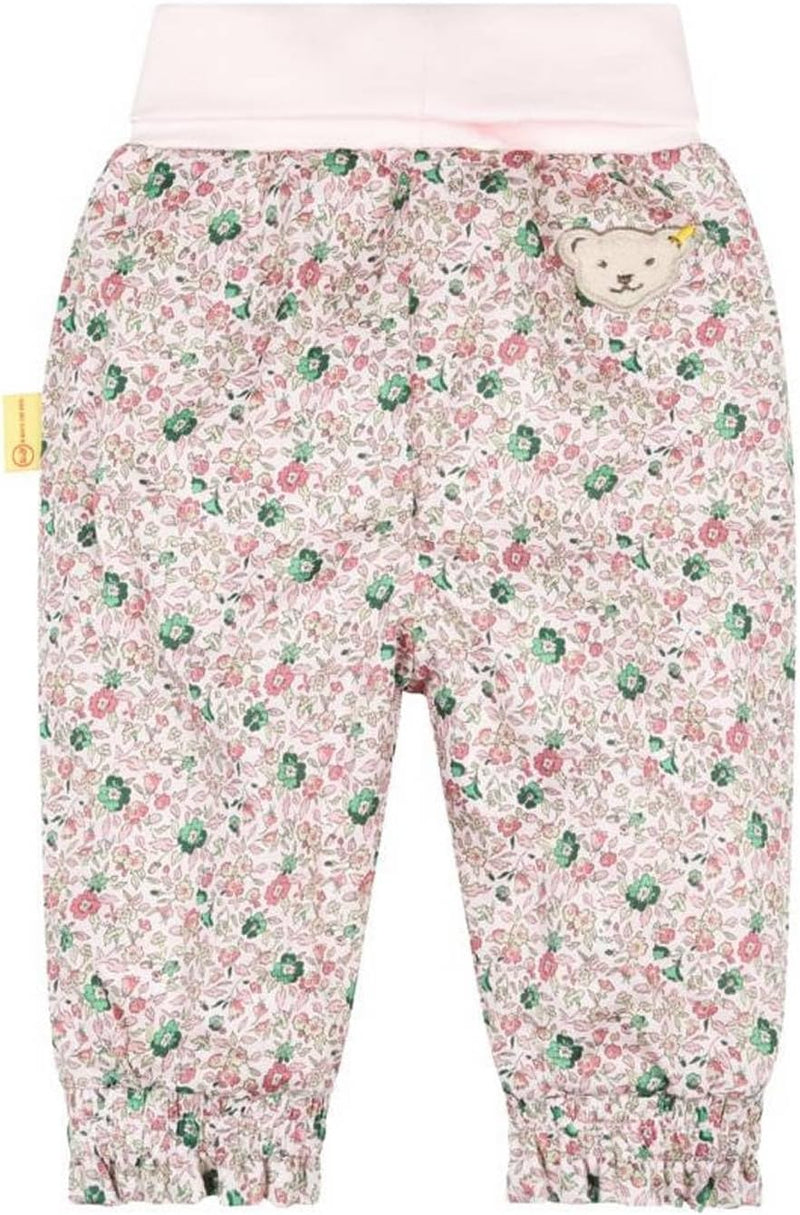 Steiff Baby-Mädchen Baumwollhose Printed Hose 92 Barely Pink, 92 Barely Pink