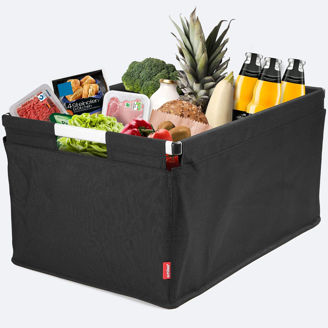 achilles Transportkiste, Big-Box Alu, Einkaufskorb, Klappbox mit Alurahmen, Transportbox, Kofferraum