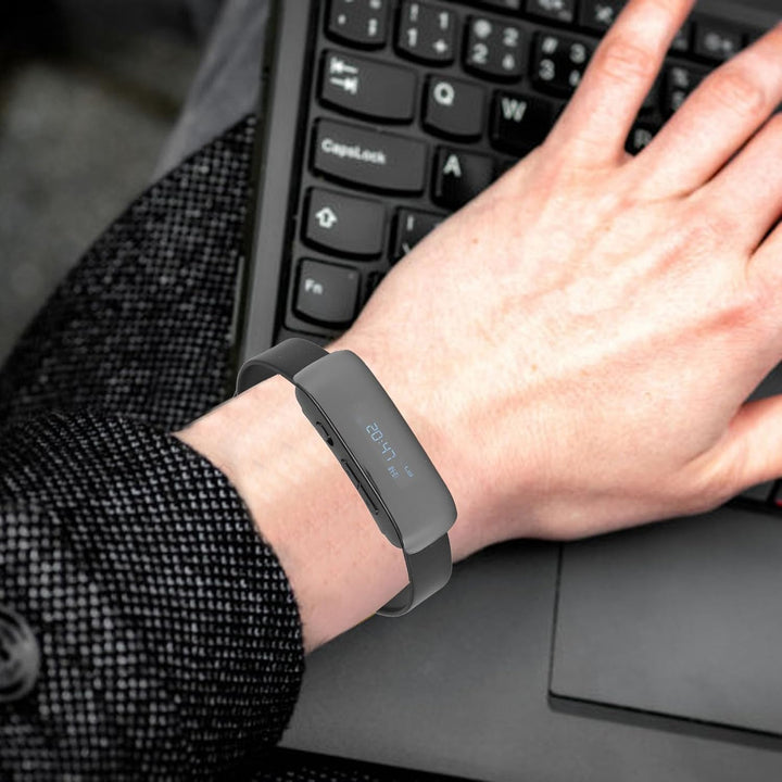 Diktiergerät-Uhr, Digitale Diktiergeräte mit Geräuschunterdrückung, Lange, Audio-Armband-Recorder mi