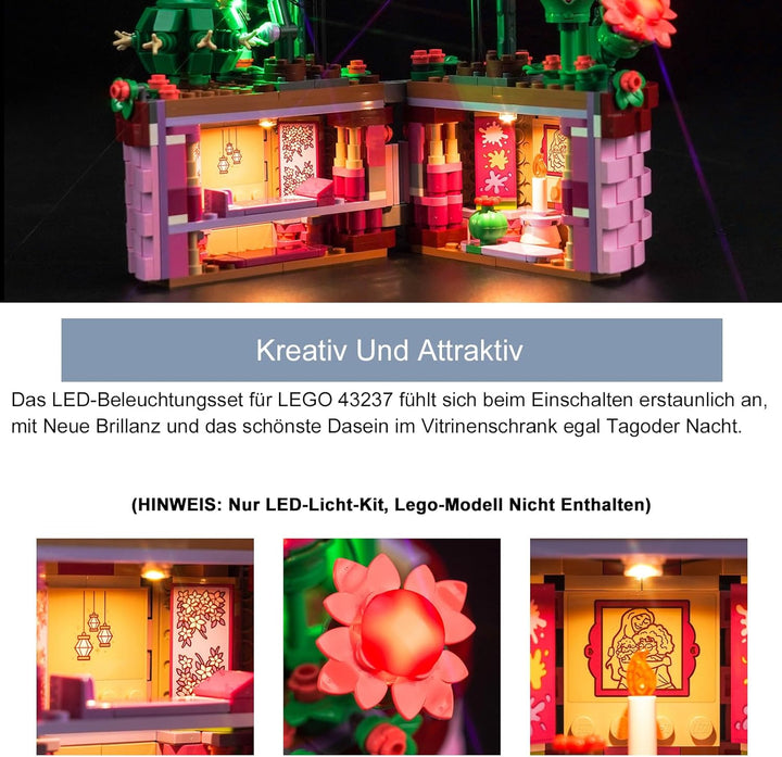 Led Licht Set für Lego Disney Encanto Isabelas Blumentopf (Kein Lego), Dekorationsbeleuchtungsset fü