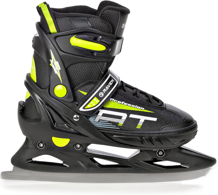 4in1 Inlineskates/Triskates/Rollschuhe/Schlittschuhe Raven Profession Black/Lime 35-39 (23cm-25,5cm)