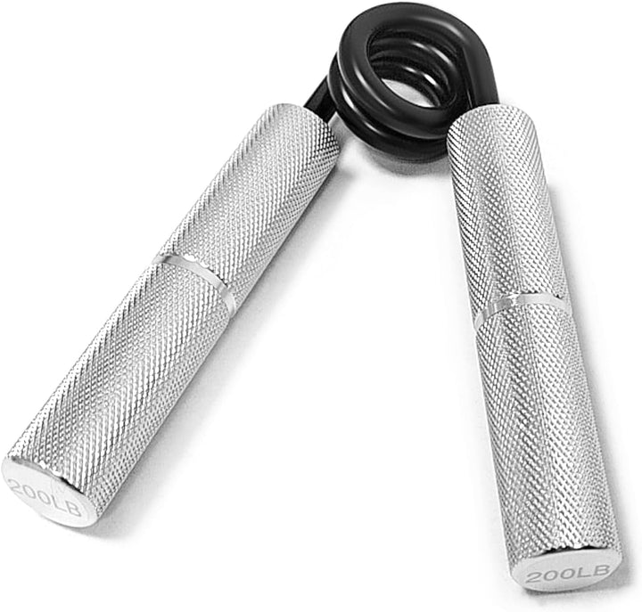 QWORK® Aluminium Griffkraft Trainer Unterarmtrainer 22.5/45/67.5/90kg - Robust & Rutschfest silber,