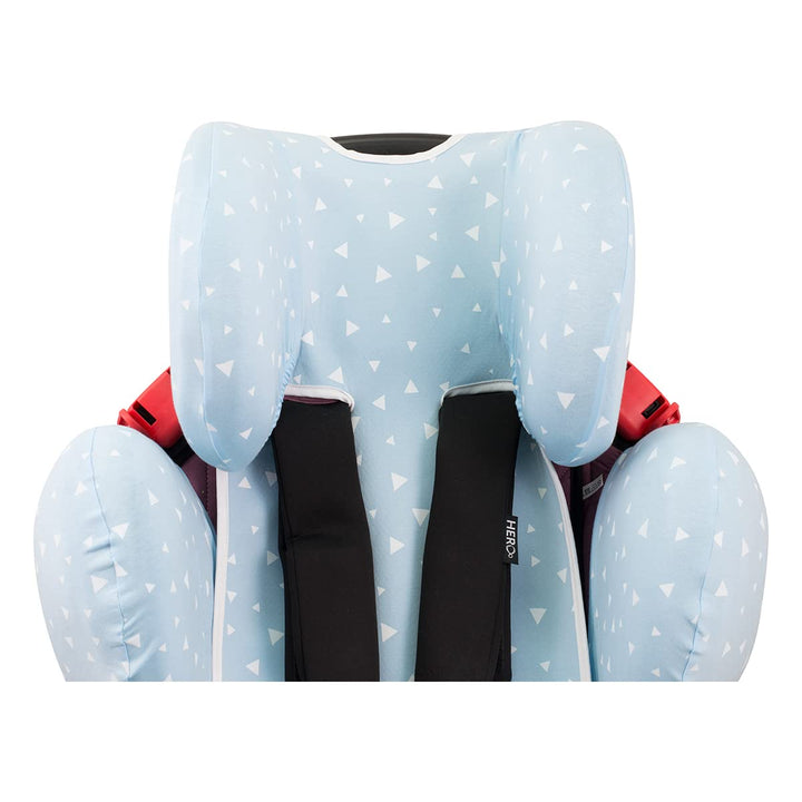 JYOKO KIDS Bezug für Autositz kompatibel mit Recaro Young Sport Hero, aus Baumwolle (Blue Sparkles),