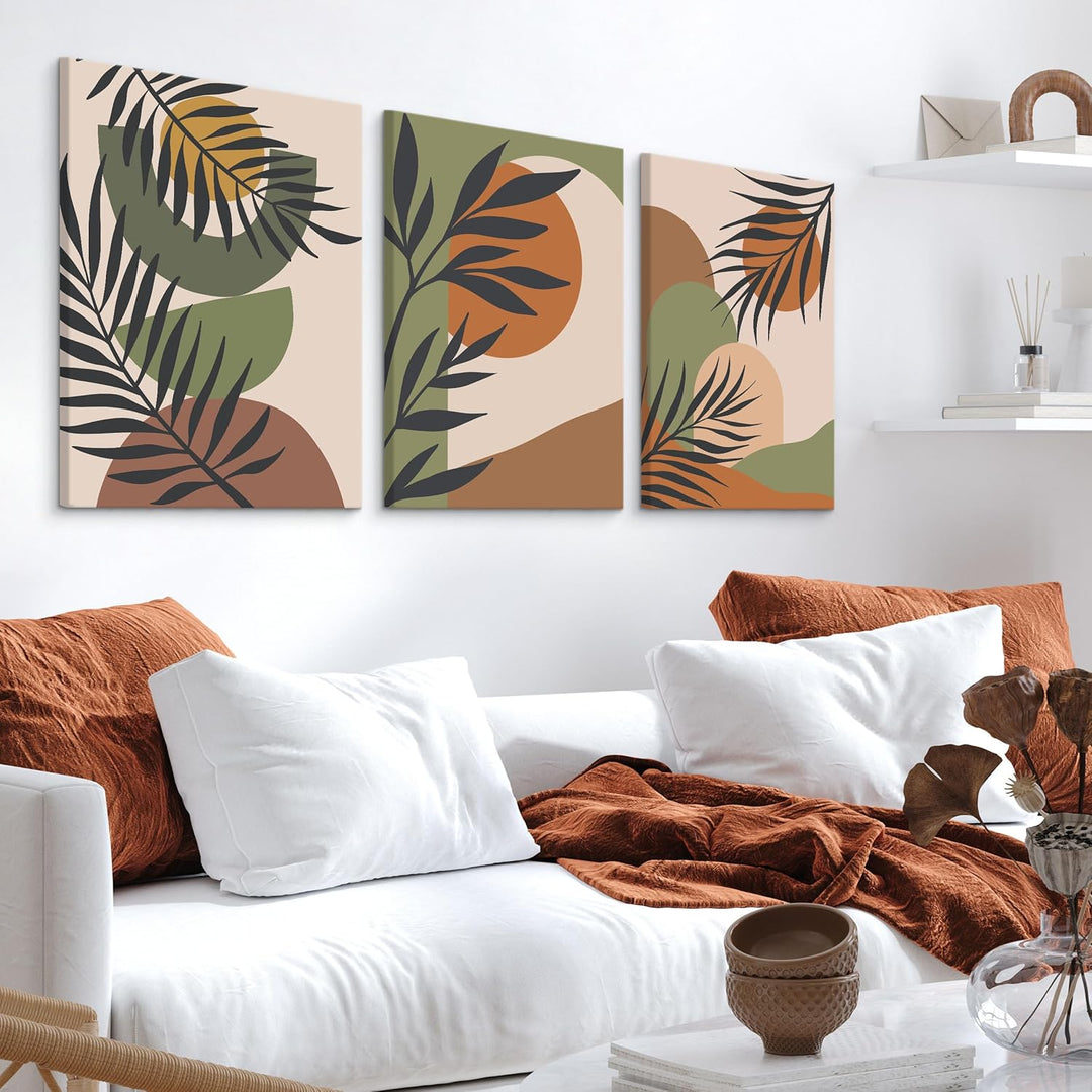Muralo - Wandbilder Set - Leinwand Bilder Set Aufhängefertig - Bilder für Wohnzimmer Schlafzimmer -