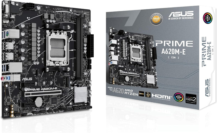 ASUS Prime A620M-E-CSM Mainboard Sockel AMD A620 (Ryzen 7000, Micro-ATX, DDR5 Speicher, PCIe 4.0, BI