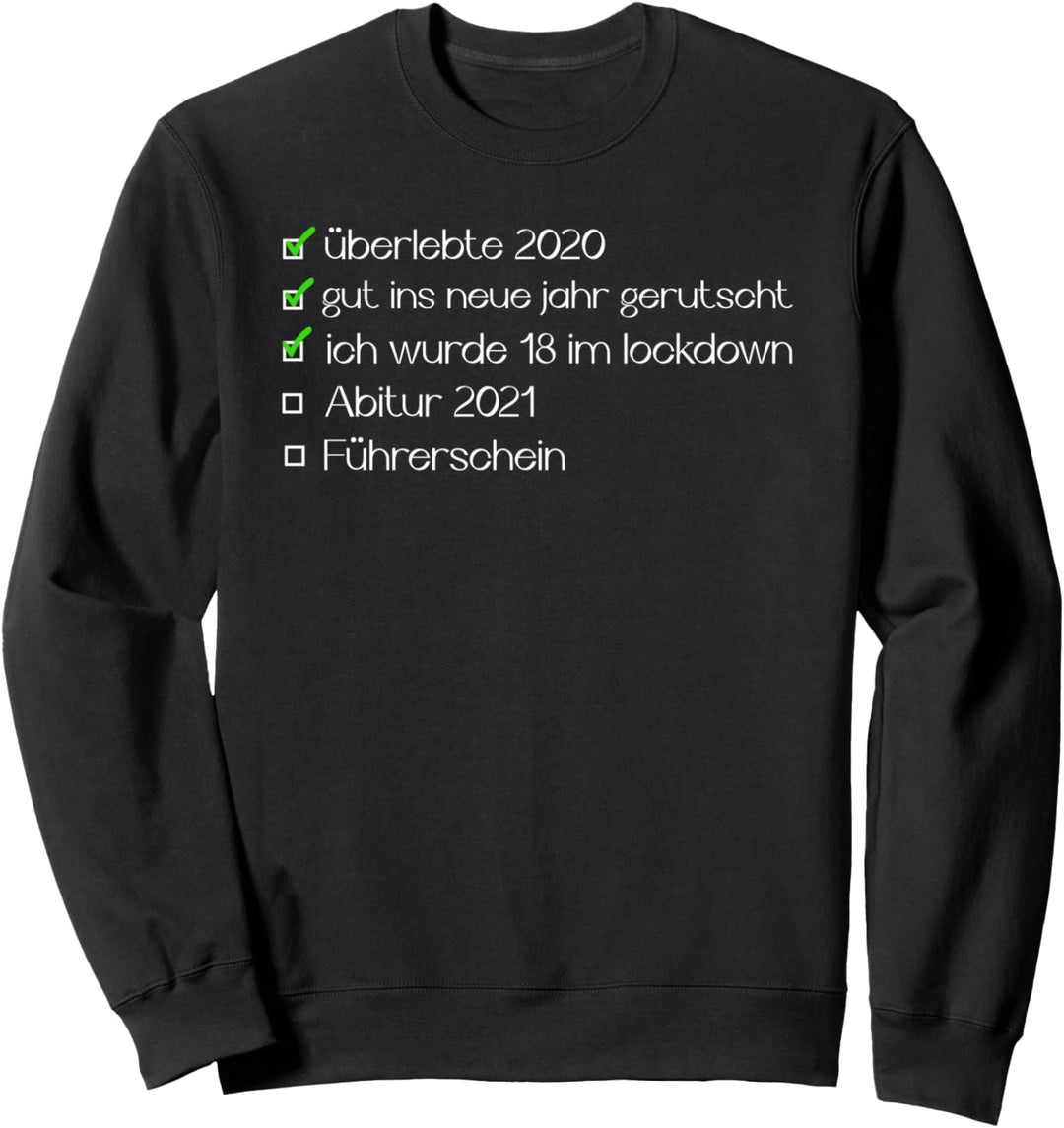 18.Geburtstag Junge Mädchen Geschenk Lockdown 18 Lustige Sweatshirt