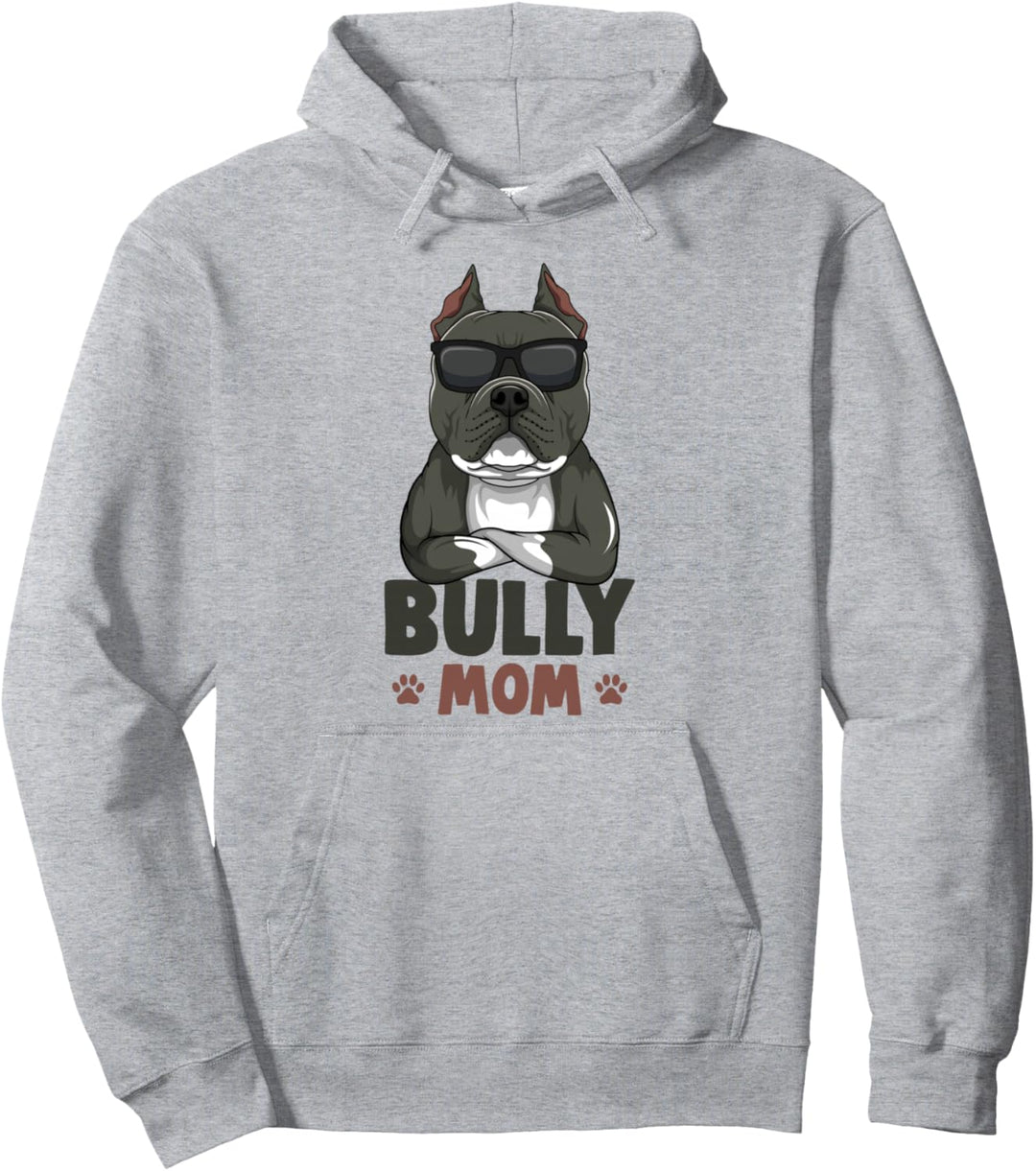 American Bully Mom Hunde Mama Damen Pullover Hoodie