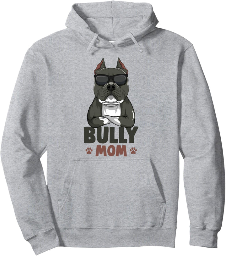 American Bully Mom Hunde Mama Damen Pullover Hoodie