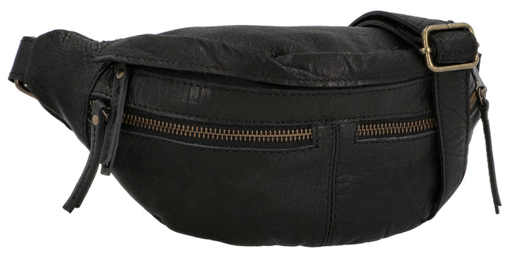 Gusti Gürteltasche Leder - Acton Damen und Herren Bauchtasche Festivaltasche Hüfttasche Vintage Lede