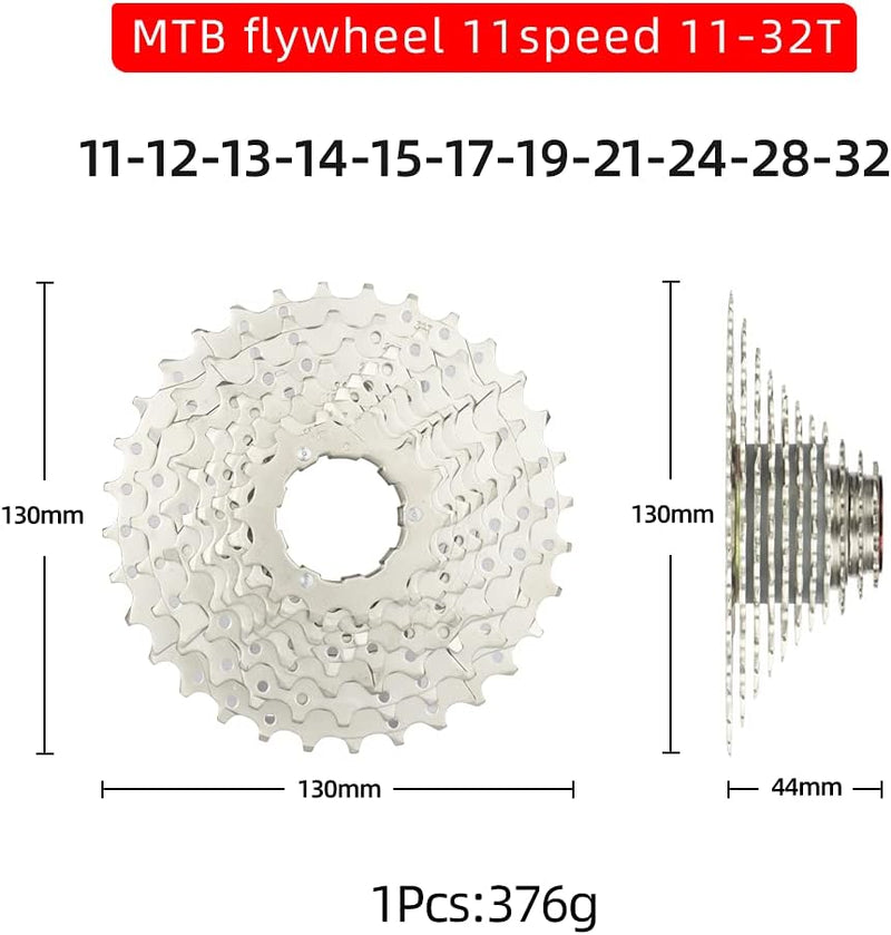 CYSKY 11 Fach Kassette 11-25T/11-28T/11-32T/11-36T/11-40T/11-42T/11-46T/11-50T Kassette Fit für Moun