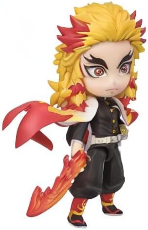 Bandai Tamashii Nations Demon Slayer Mini Kyojuro Rengoku Figuarts Figuarts 9 cm Schwarz, Schwarz