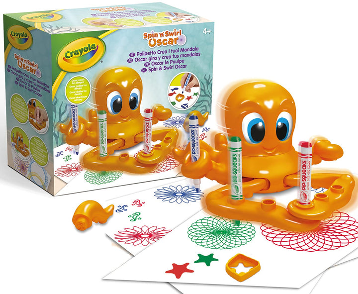 Crayola Oscar Oktopus Spielzeug, Kinderspielzeug Spiral Designer, Elektrischer Spirograph Kinder, Un