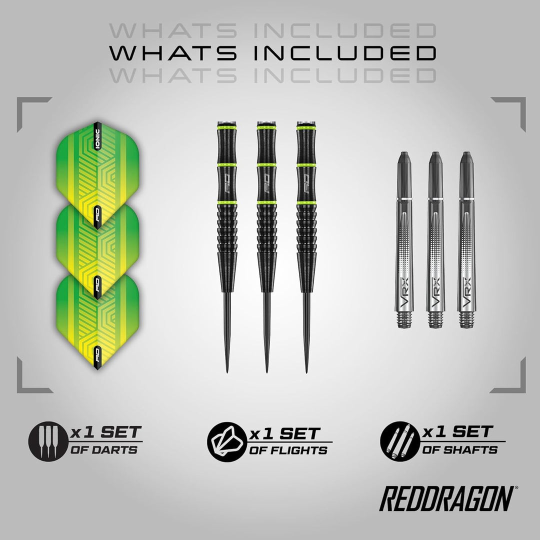 RED DRAGON Freestyle Tungsten Darts Set mit Flights und Schäfte 21.0 Gramm, 21.0 Gramm