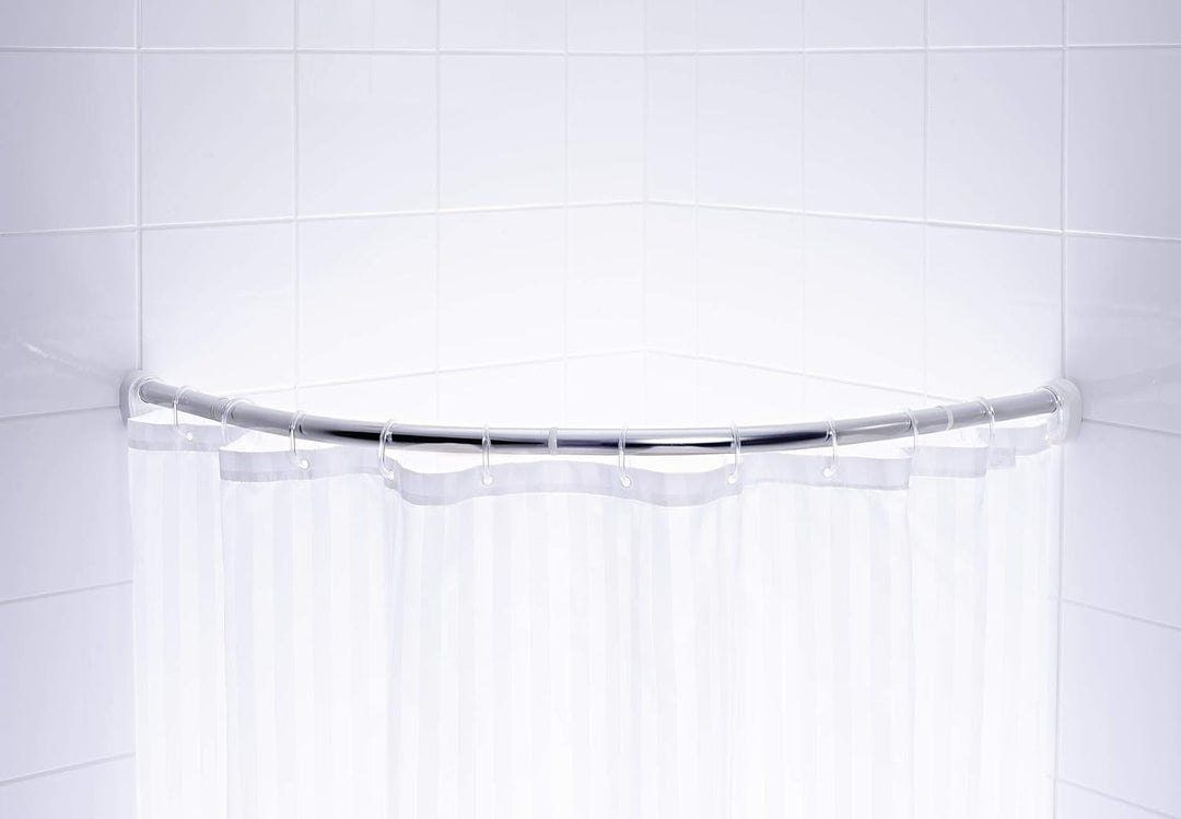 RIDDER Rundduschvorhangstange Wien Chrom glänzend 90x90 cm 90x90 cm Chrom Glänzend, 90x90 cm Chrom G