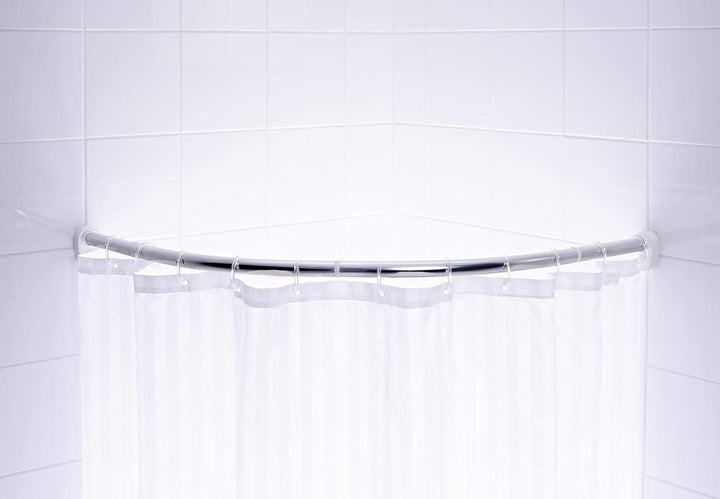 RIDDER Rundduschvorhangstange Wien Chrom glänzend 90x90 cm 90x90 cm Chrom Glänzend, 90x90 cm Chrom G