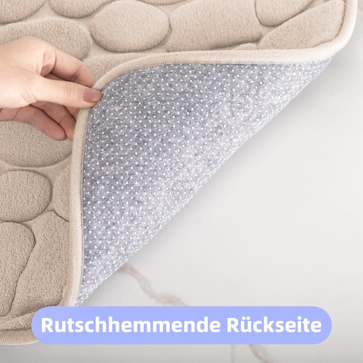 chakme Badematte Memoryschaum Badteppich Memory Foam Duschvorleger Saugfähige Badvorleger Badezimmer